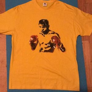 S.M.O.K.E x M.Ali custom stencil tee
